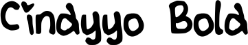 Cindyyo Bold Font