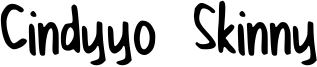 Cindyyo Skinny Font