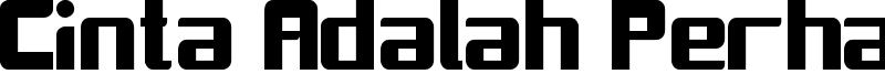 Cinta Adalah Perhatian Font