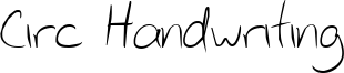 Circ Handwriting Font