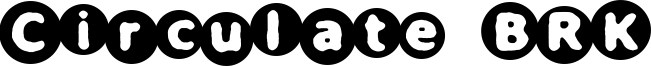 Circulate BRK Font