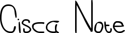 Cisca Note regular.ttf