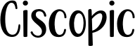 Ciscopic Font