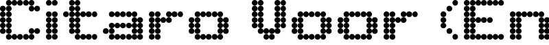 Citaro Voor (Enkele hoogte, Breed) Font