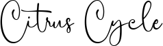 Citrus Cycle Font