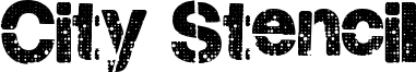 City Stencil Font