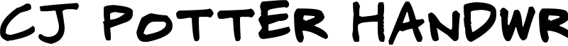 CJ Potter Handwriting Font