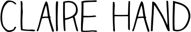 Claire Hand Font