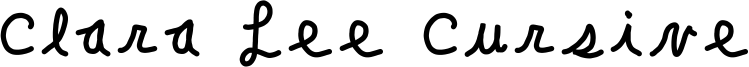 Clara Lee Cursive Font
