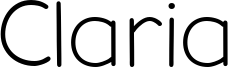Claria Font