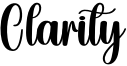 Clarity Font