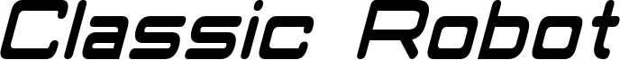 Classic Robot Condensed Italic.otf