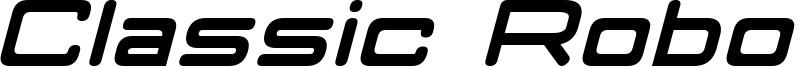 Classic Robot Italic.otf