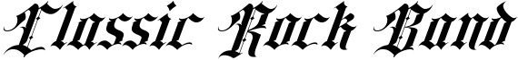 Classic Rock Band Font