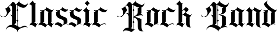 Classic rock band.otf
