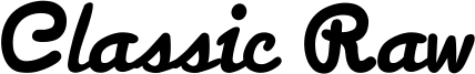 Classic Raw Font