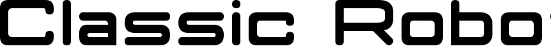Classic Robot Font