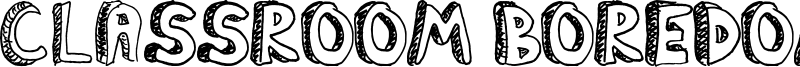 Classroom Boredom Font