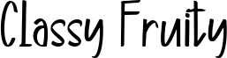 Classy Fruity Font