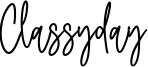 Classyday Font