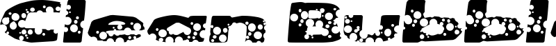 Clean Bubbles Font