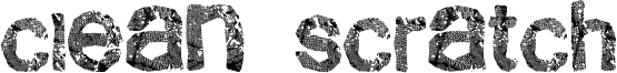 Clean Scratch Font