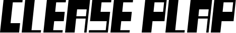 Clease Plap Font