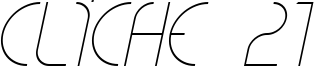 CLiCHE 21 Italic.ttf