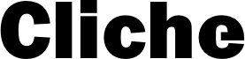 Cliche Font