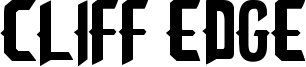 Cliff Edge Font