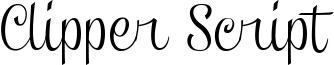 Clipper Script Font