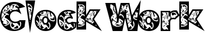 Clock Work Font