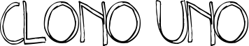 Clono Uno Font