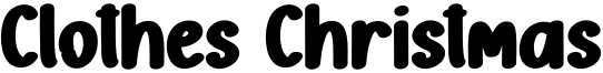 Clothes Christmas Font