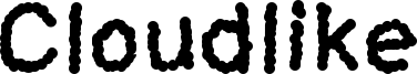 Cloudlike Font