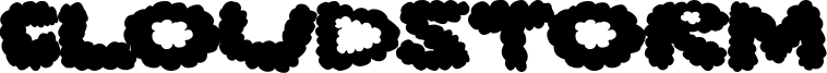 Cloudstorm Font