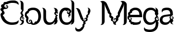 Cloudy Mega Font