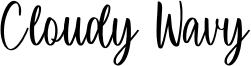 Cloudy Wavy Font