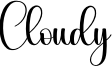 Cloudy Font