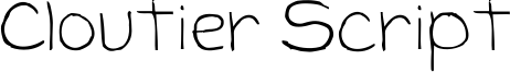 Cloutier Script Font