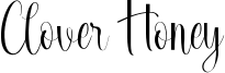 Clover Honey Font