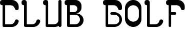 Club Golf Font