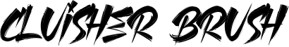 Cluisher Brush Font