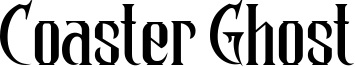 Coaster Ghost Font