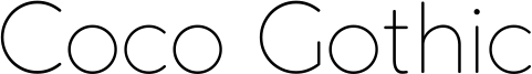 Coco Gothic Font