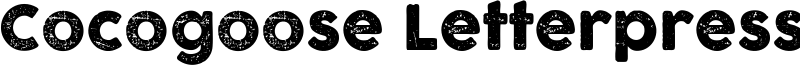 Cocogoose Letterpress Font