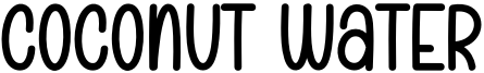 Coconut Water Font