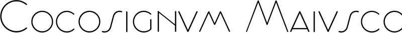 Cocosignum Maiuscoletto Font