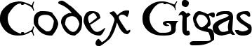 Codex Gigas Font