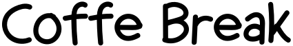 Coffe Break Font